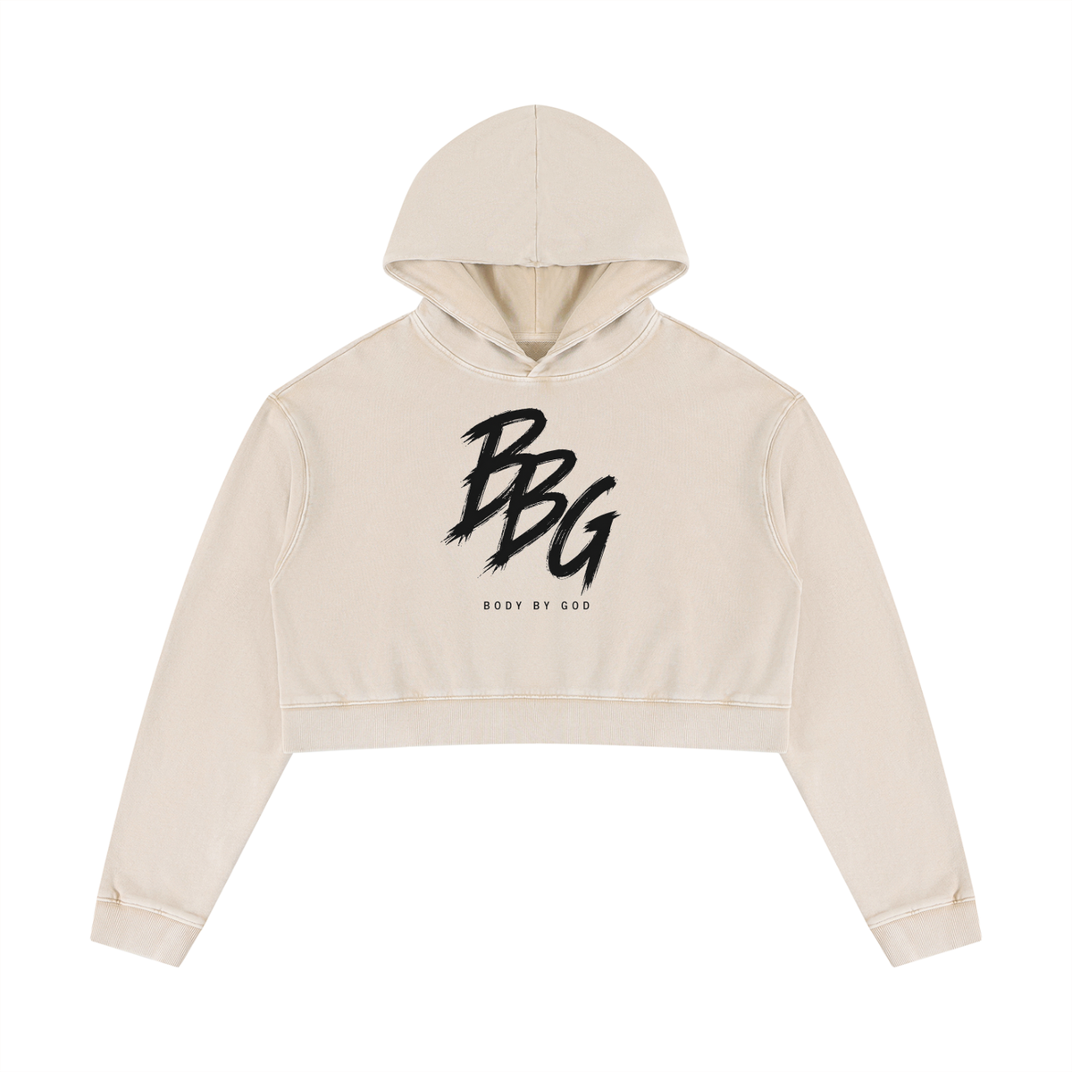 Women’s Mineral Washed Crop Hoodie