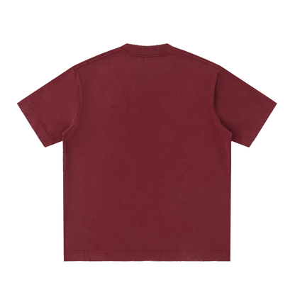 Heavyweight Vintage Washed Frayed T-Shirt