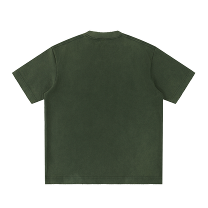 Heavyweight Vintage Washed Frayed T-Shirt