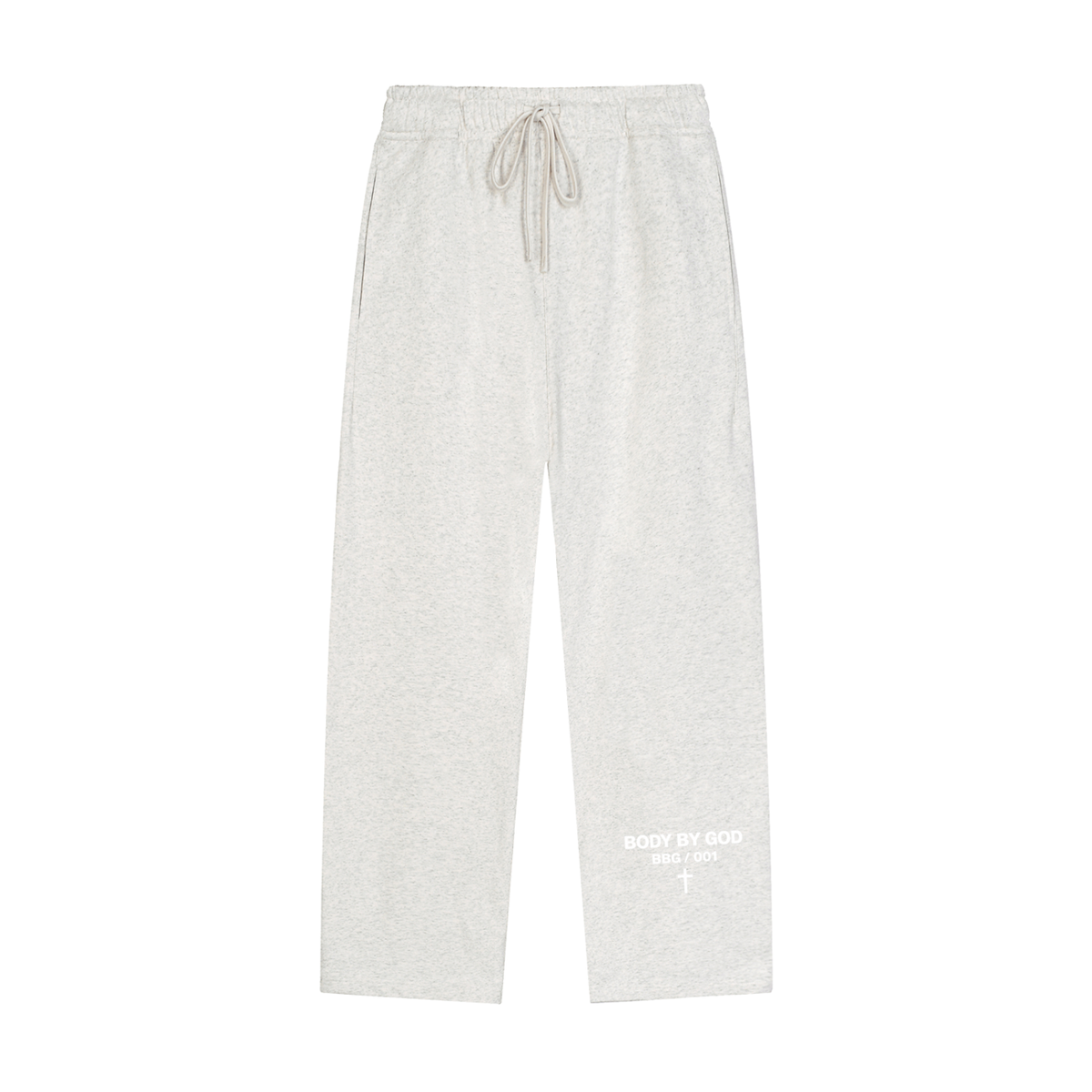 Solid Color Straight-Leg Sweatpants