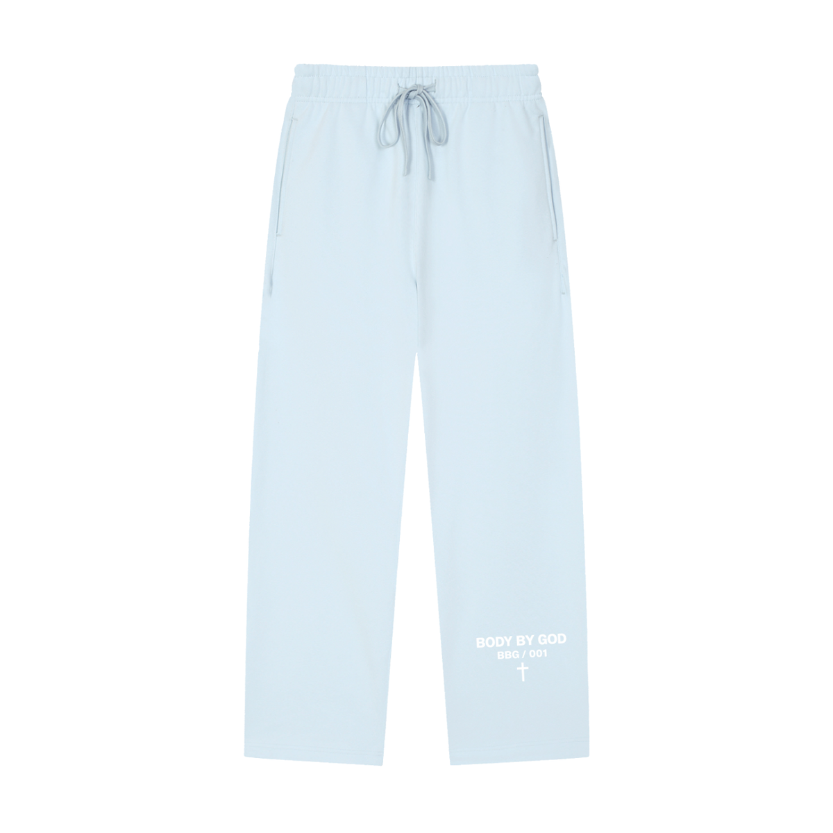 Solid Color Straight-Leg Sweatpants