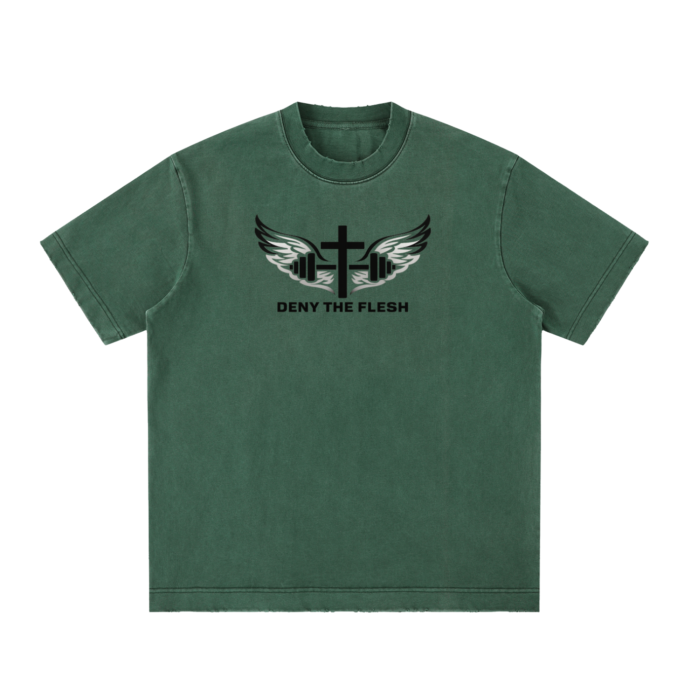 Heavyweight Vintage Washed Frayed T-Shirt