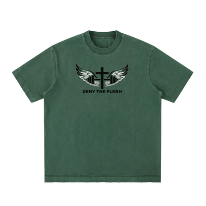 Heavyweight Vintage Washed Frayed T-Shirt