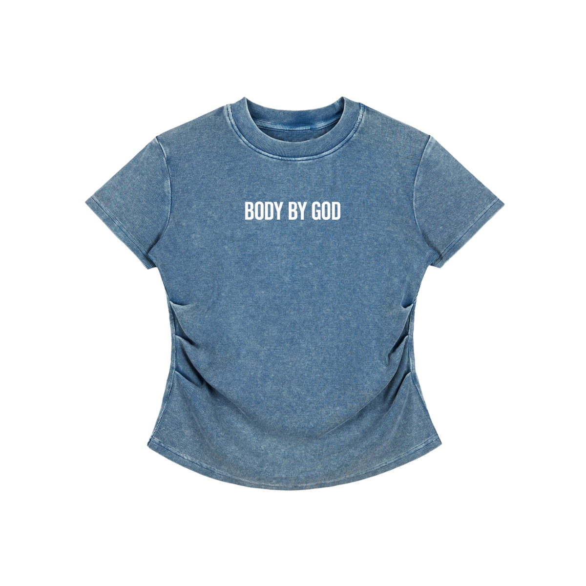 Women's Vintage Washed Bodycon Cotton T-Shirt