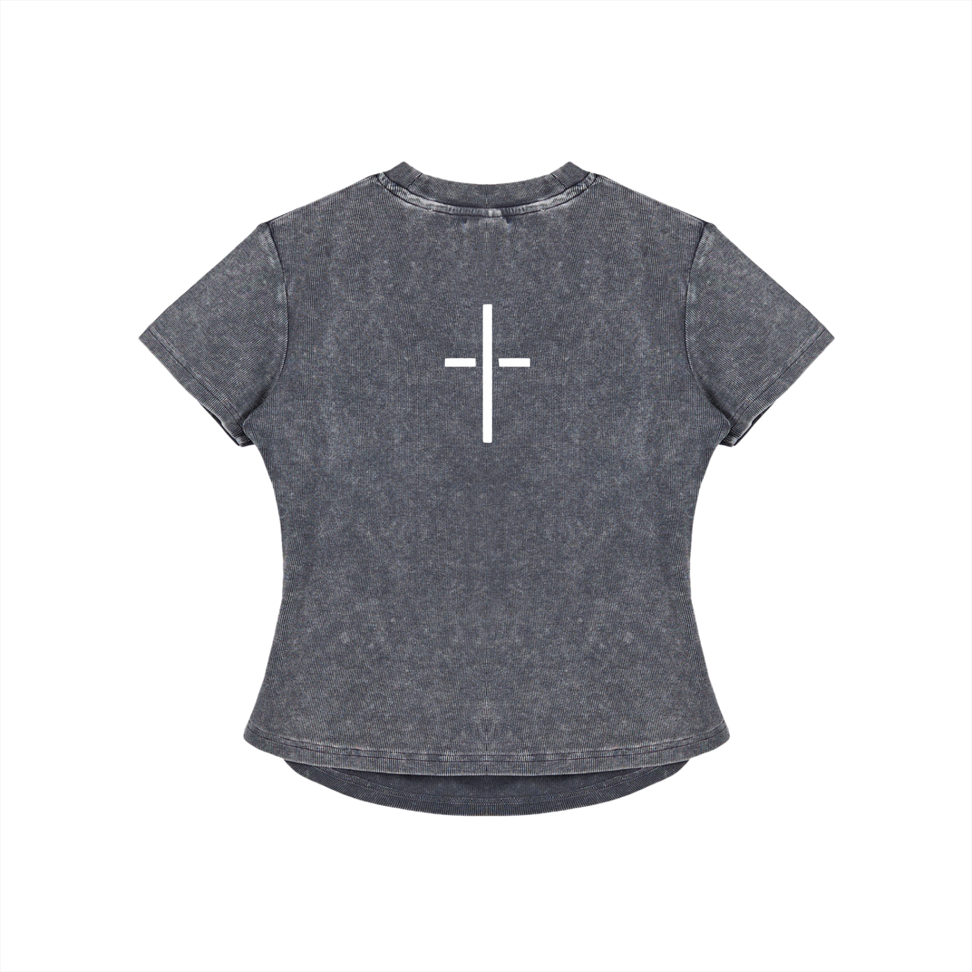 Vintage Washed Bodycon Cotton T-Shirt