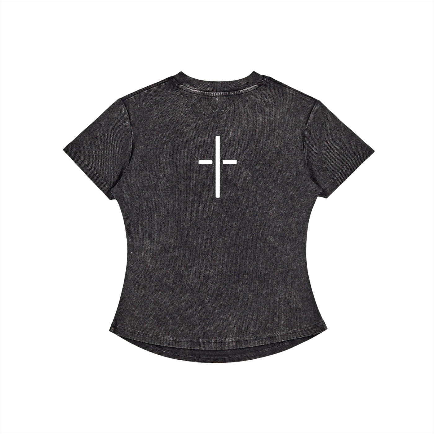Vintage Washed Bodycon Cotton T-Shirt
