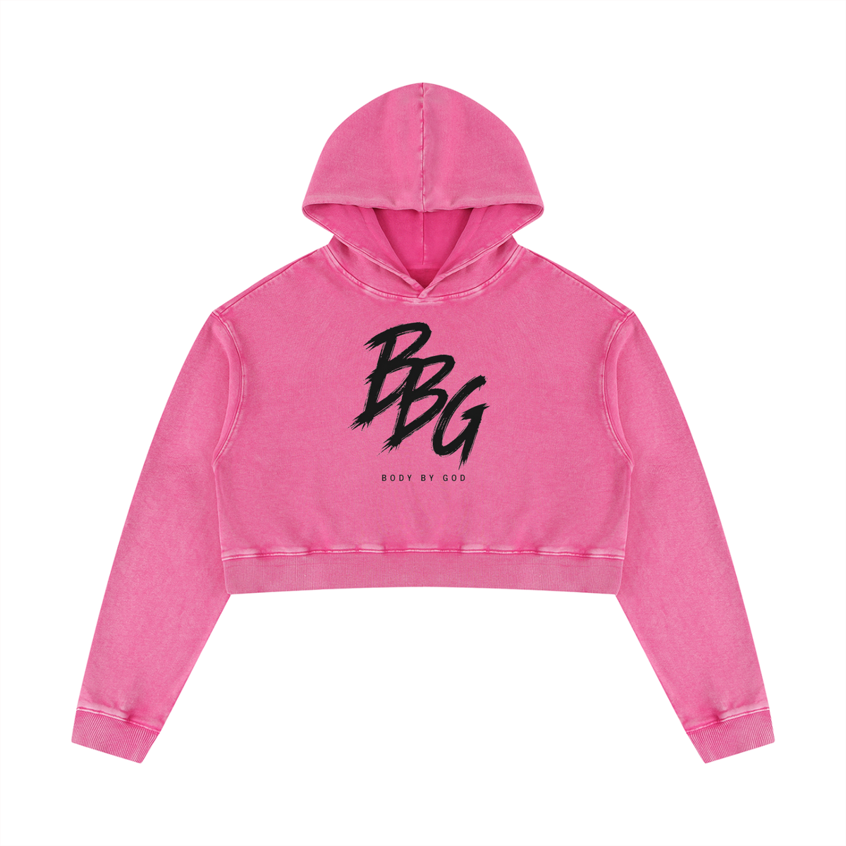 Women’s Mineral Washed Crop Hoodie