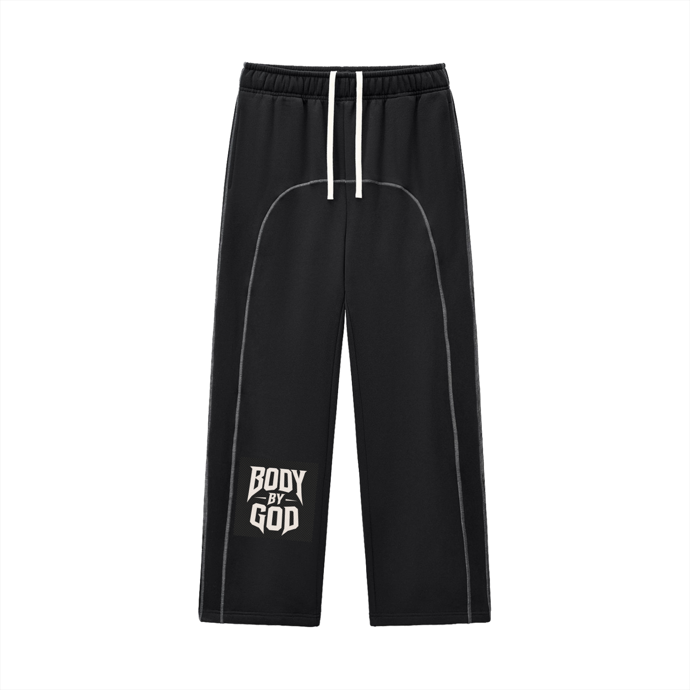 Contrast-Stitched Fleece Sweatpants