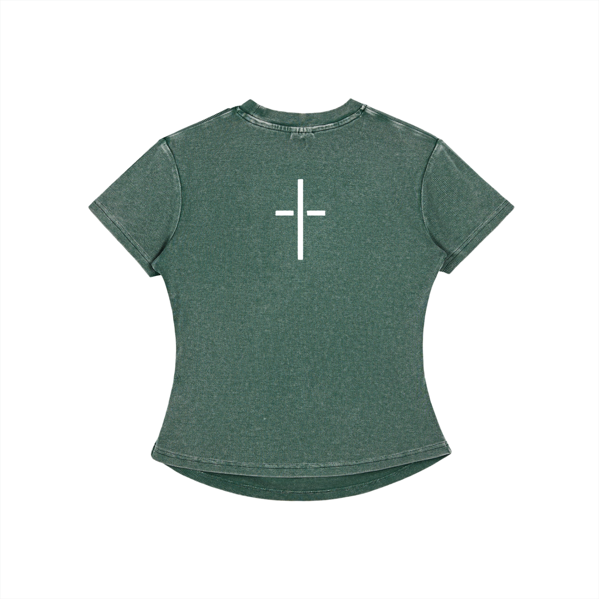 Women's Vintage Washed Bodycon Cotton T-Shirt
