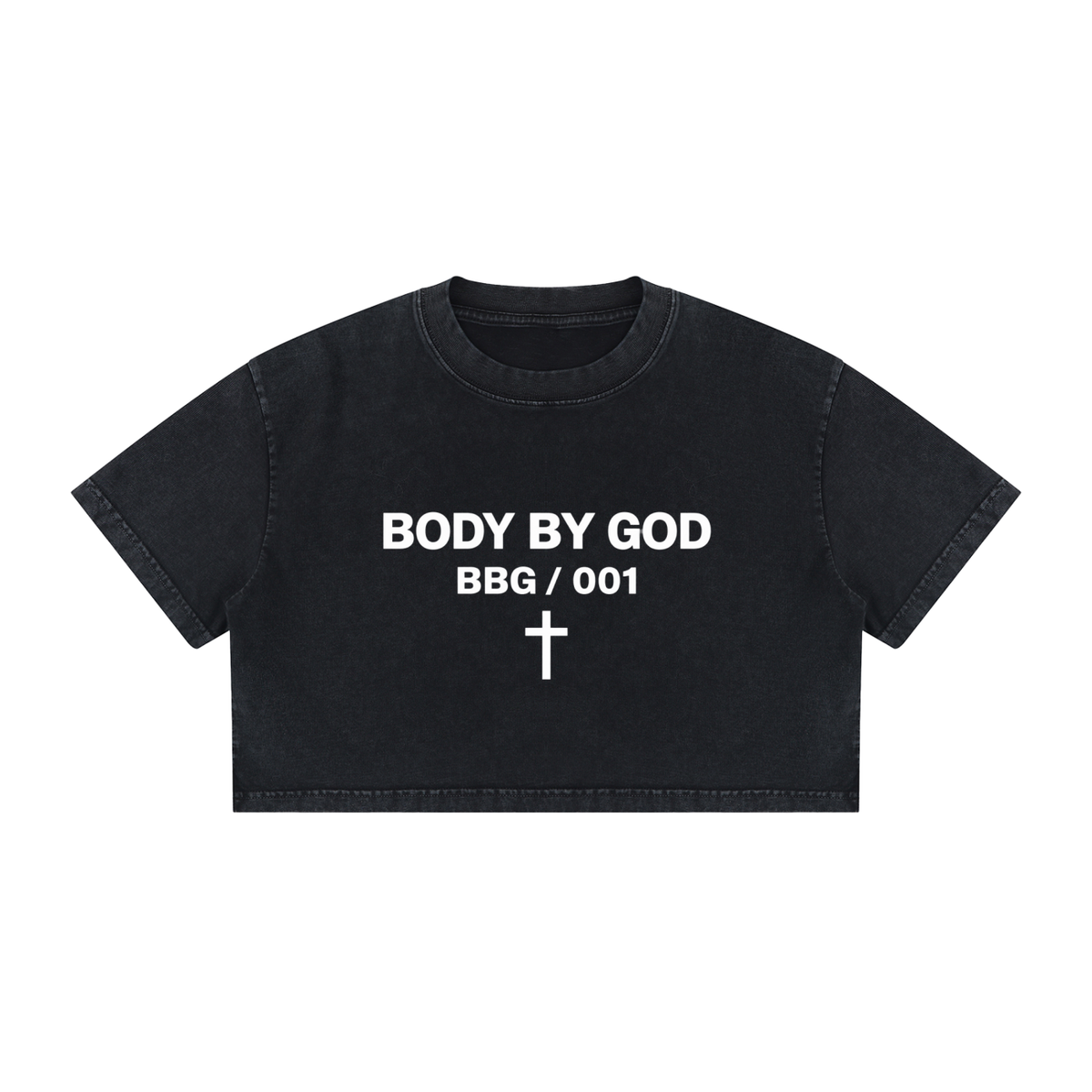 Women's Mineral Wash Cotton Crop T-Shirt