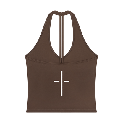 Women’s Halter V-Neck Yoga Tank Top
