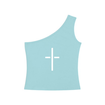 Women's One-Shoulder Crop Tank Top
