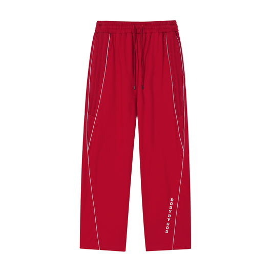 Reflection Striped Straight-Leg Sweatpants