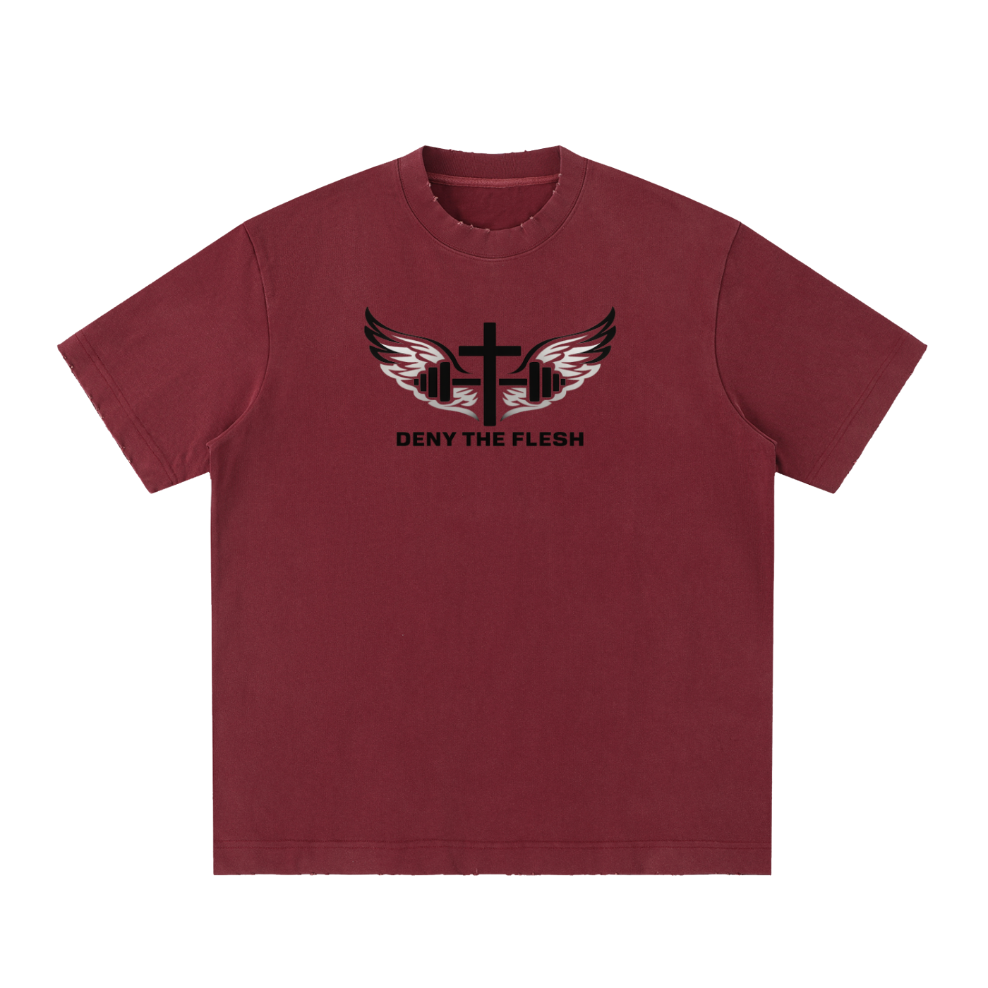 Heavyweight Vintage Washed Frayed T-Shirt