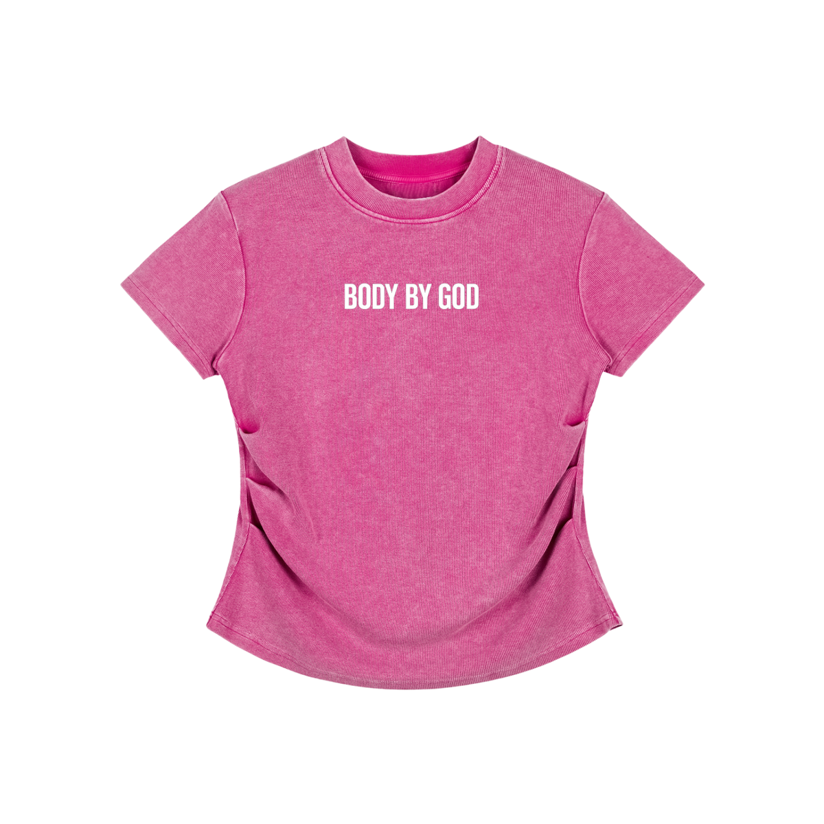 Women's Vintage Washed Bodycon Cotton T-Shirt