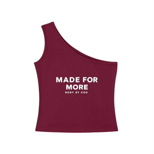 Women's One-Shoulder Crop Tank Top