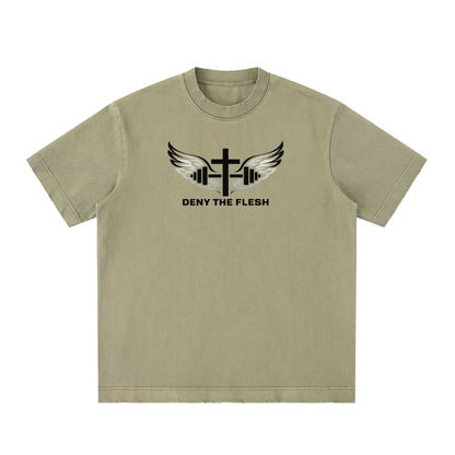 Heavyweight Vintage Washed Frayed T-Shirt