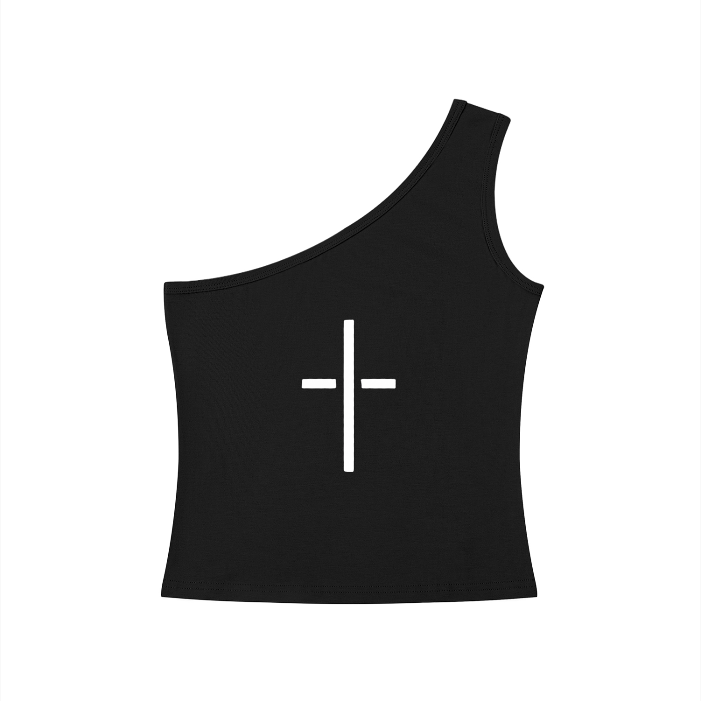 Women's One-Shoulder Crop Tank Top
