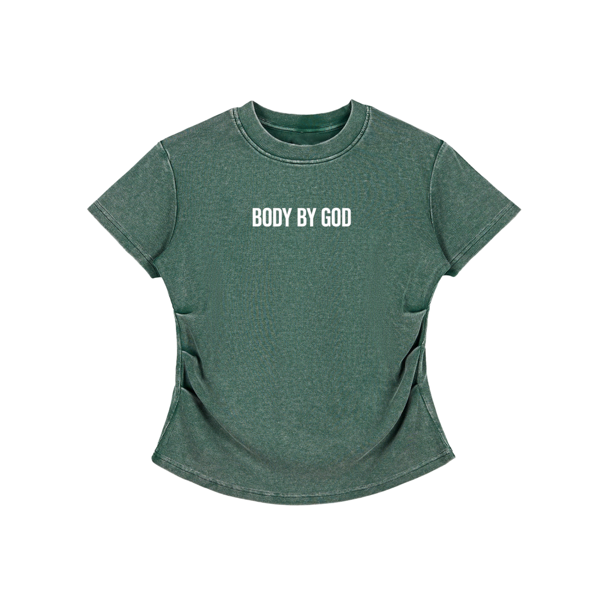 Women's Vintage Washed Bodycon Cotton T-Shirt
