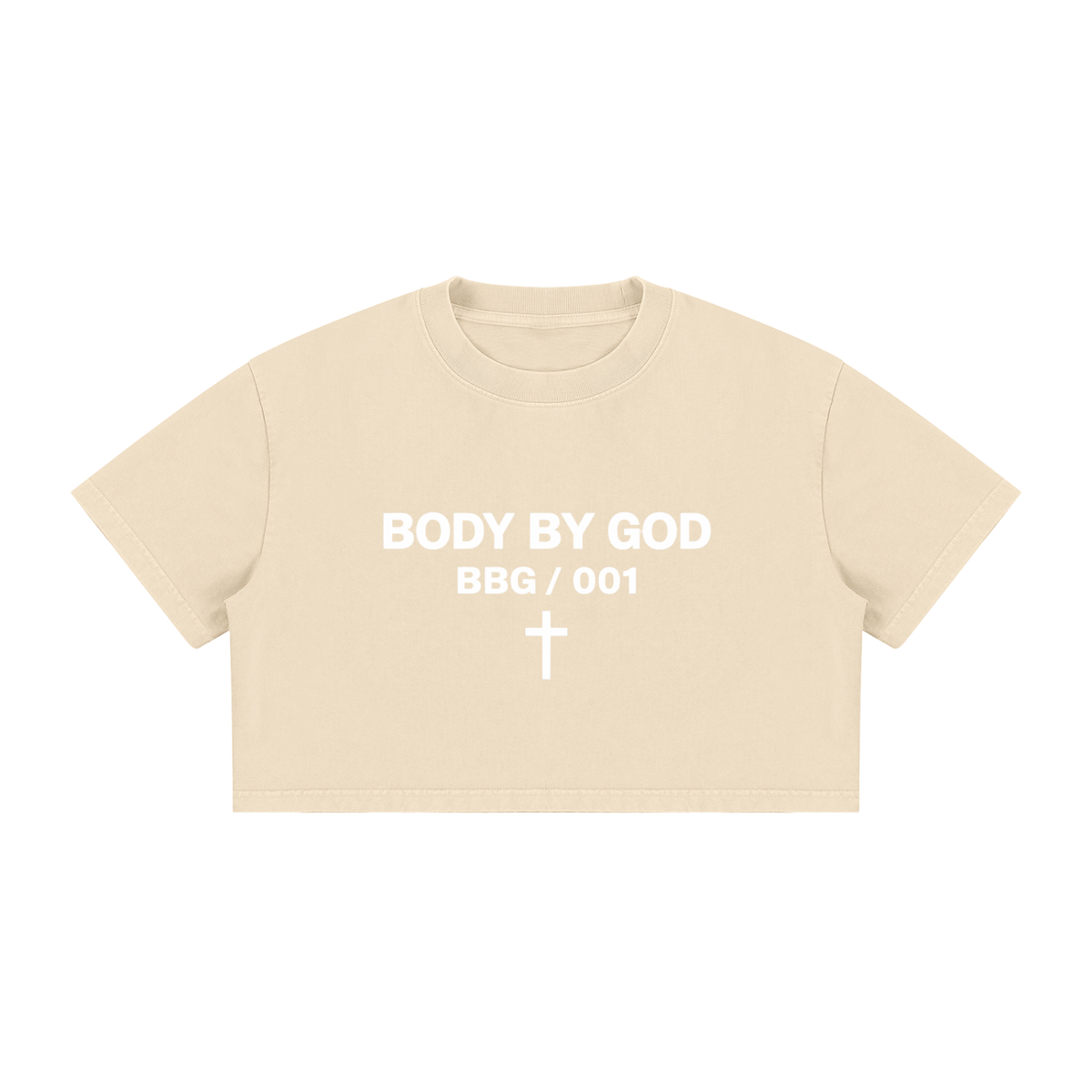 Women's Mineral Wash Cotton Crop T-Shirt